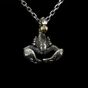 Retro 925 Sterling Silver Scorpion Charm Pendant