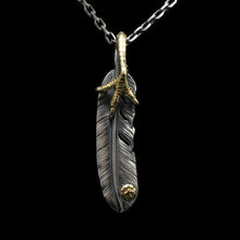 Load image into Gallery viewer, Left Eagle Claw Feather Retro 925 Silver Pendant  Japan Takahashi Goro with Sign
