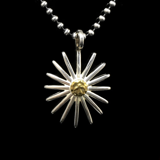 Takahashi Goro Sunflower 925 Sterling Silver Pendant