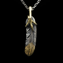 Load image into Gallery viewer, Right Eagle Claw Feather Retro 925 Silver Pendant  Japan Takahashi Goro
