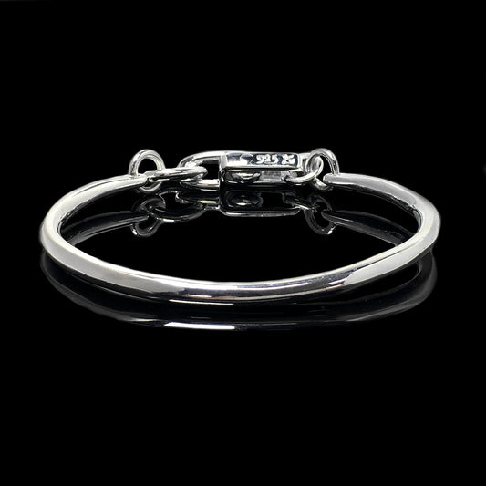 Retro 925 Sterling Silver Simple Bracelet