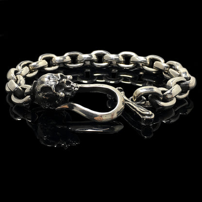 Retro Silver Clasp Buckle Chain Bracelet