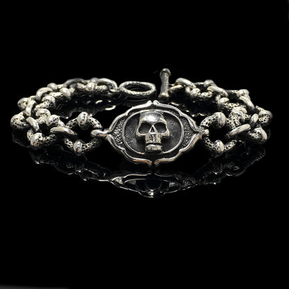 Retro Sterling Silver Chain Bracelet