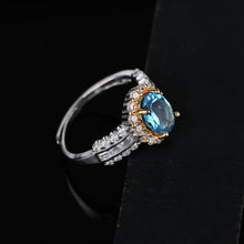 Load image into Gallery viewer, S925 Silver  Topaz Ring WB-R025
