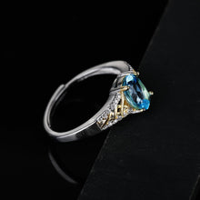 Load image into Gallery viewer, S925 Silver  Topaz Ring WB-R024
