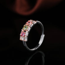 Load image into Gallery viewer, S925 Silver  Tourmaline Ring WB-R055
