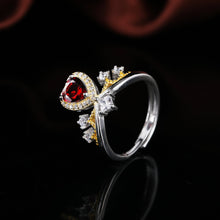 Load image into Gallery viewer, S925 Silver  Garnet Ring WB-R061

