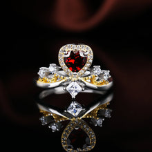 Load image into Gallery viewer, S925 Silver  Garnet Ring WB-R061

