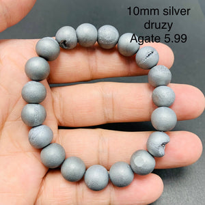Silver Druzy Agate Bracelets TSB-004
