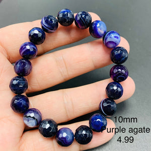 Purple Agate Bracelets TSB-005
