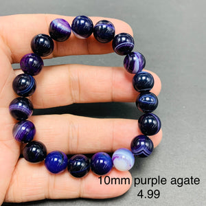 Purple Agate Bracelets TSB-030