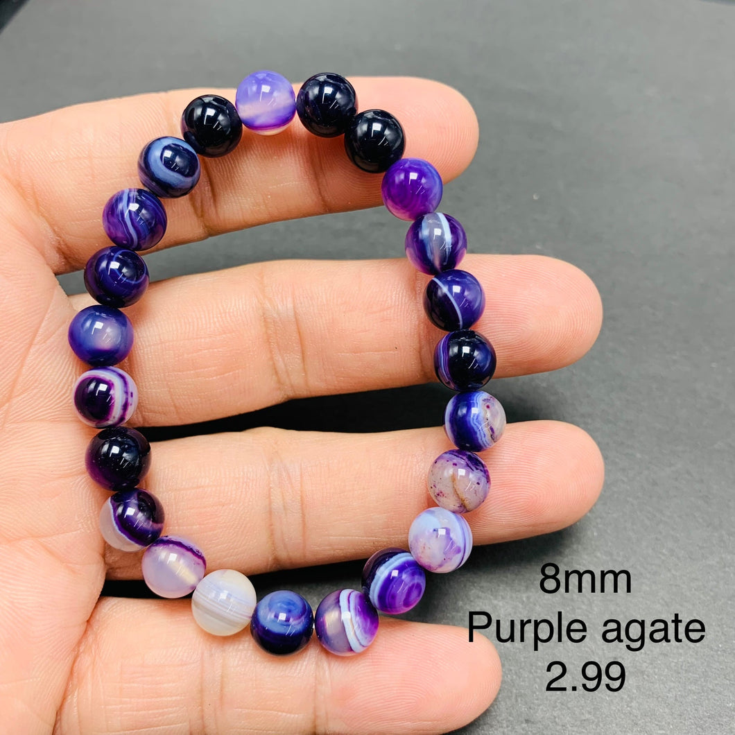 Purple Agate Bracelets TSB-036