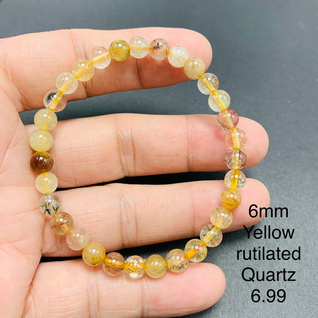 Yellow Rutilated Quartz Bracelets TSB-046