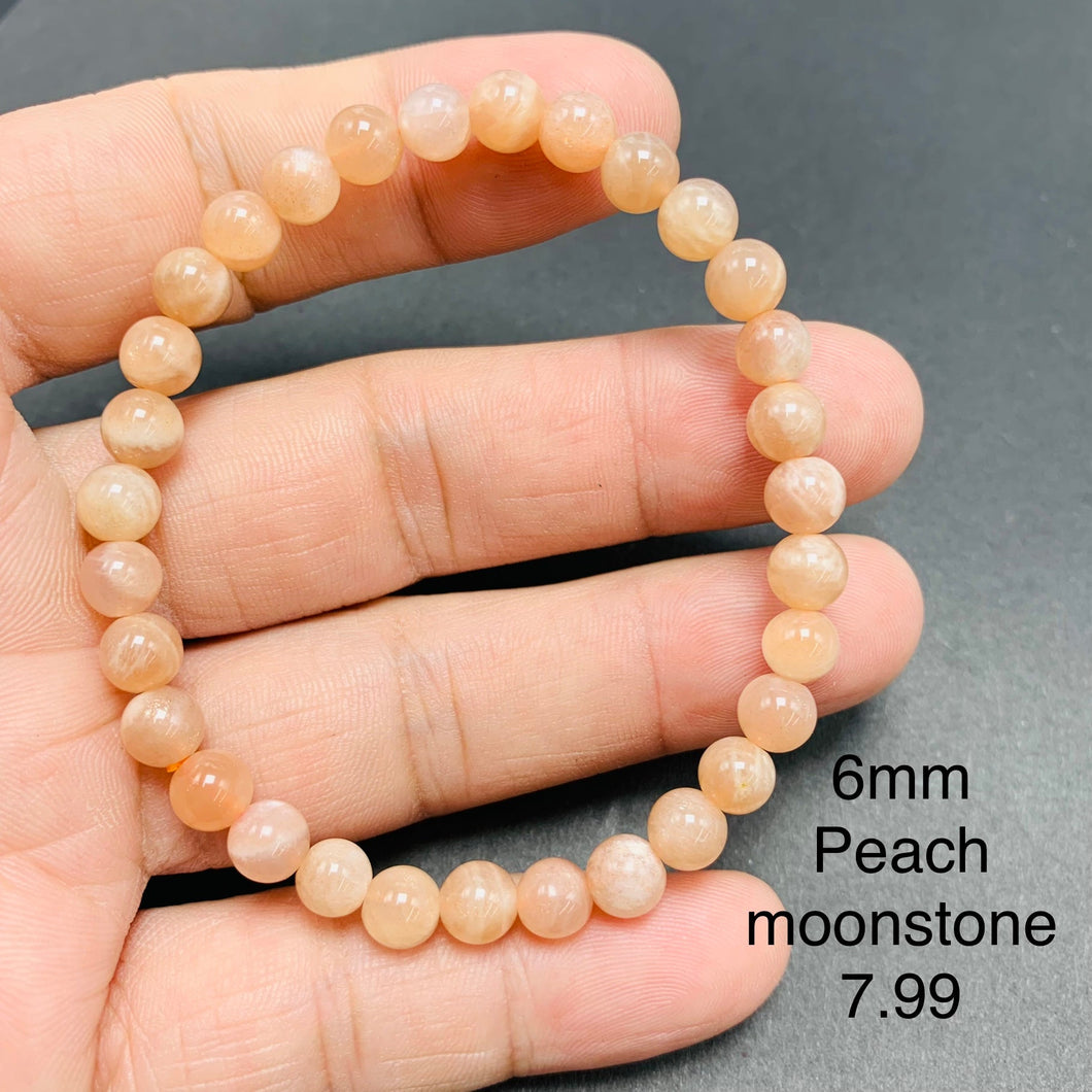 Peach Moonstone Bracelets TSB-057