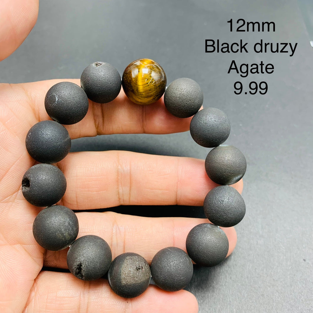 Black druzy Agate Bracelets TSB-074