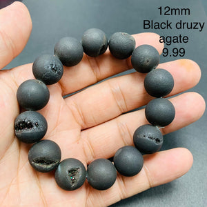 Black druzy agate  Bracelets TSB-091