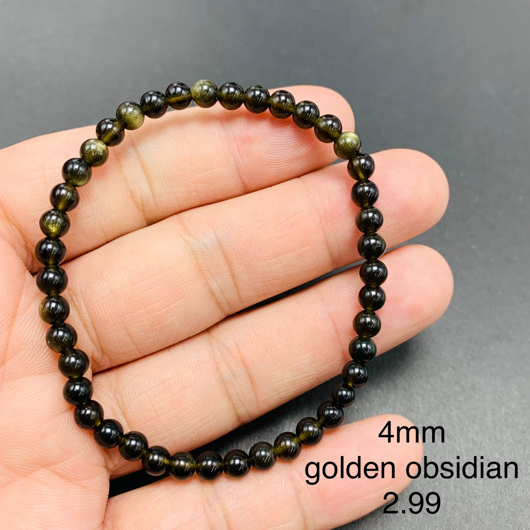 Golden obsidian Bracelets TSB-0111