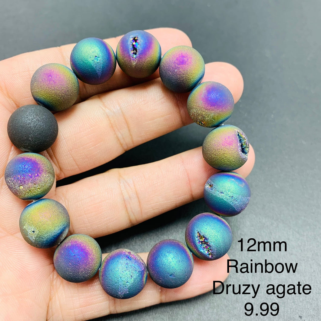 Rainbow Druzy Agate Bracelets TSB-142