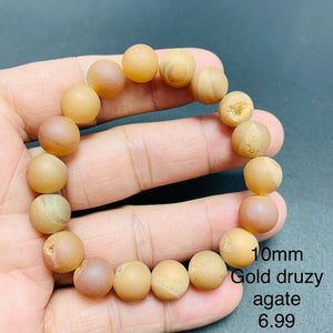Gold Druzy Agate Bracelets TSB-148
