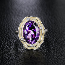 Load image into Gallery viewer, S925 Silver Amethyst RingWB-R035
