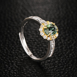 S925 Silver Tourmaline Ring WB-R060