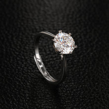 Load image into Gallery viewer, S925 Silver Moissanite Ring WB-R033
