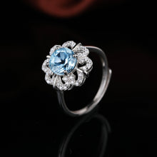 Load image into Gallery viewer, S925 Silver Topaz Ring WB-R006
