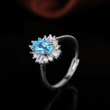 Load image into Gallery viewer, S925 Silver  Topaz RingWB-R020
