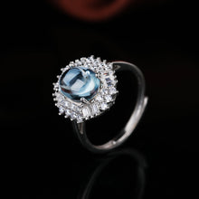 Load image into Gallery viewer, S925 Silver Topaz Ring WB-R012
