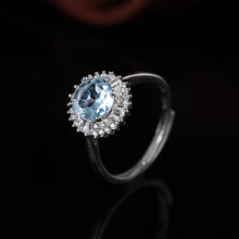 Load image into Gallery viewer, S925 Silver Topaz Ring WB-R013
