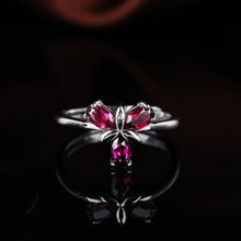 Load image into Gallery viewer, S925 Silver Garnet RingWB-R038
