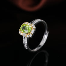 Load image into Gallery viewer, S925 Silver  peridot Ring WB-R058
