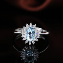 Load image into Gallery viewer, S925 Silver Topaz Ring WB-R015
