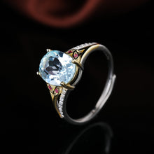Load image into Gallery viewer, S925 Silver  Topaz Ring WB-R017
