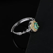 Load image into Gallery viewer, S925 Silver Emerald Ring WB-R028
