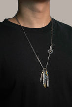 Load image into Gallery viewer, Japan Takahashi Goro Retro Feather Necklace Set 925 Silver
