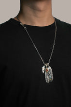 Load image into Gallery viewer, Japan Takahashi Goro Feather Necklace Set Retro 925 Sterling Silver
