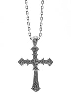Load image into Gallery viewer, Antique Pattern Cross 925 Silver Pendant
