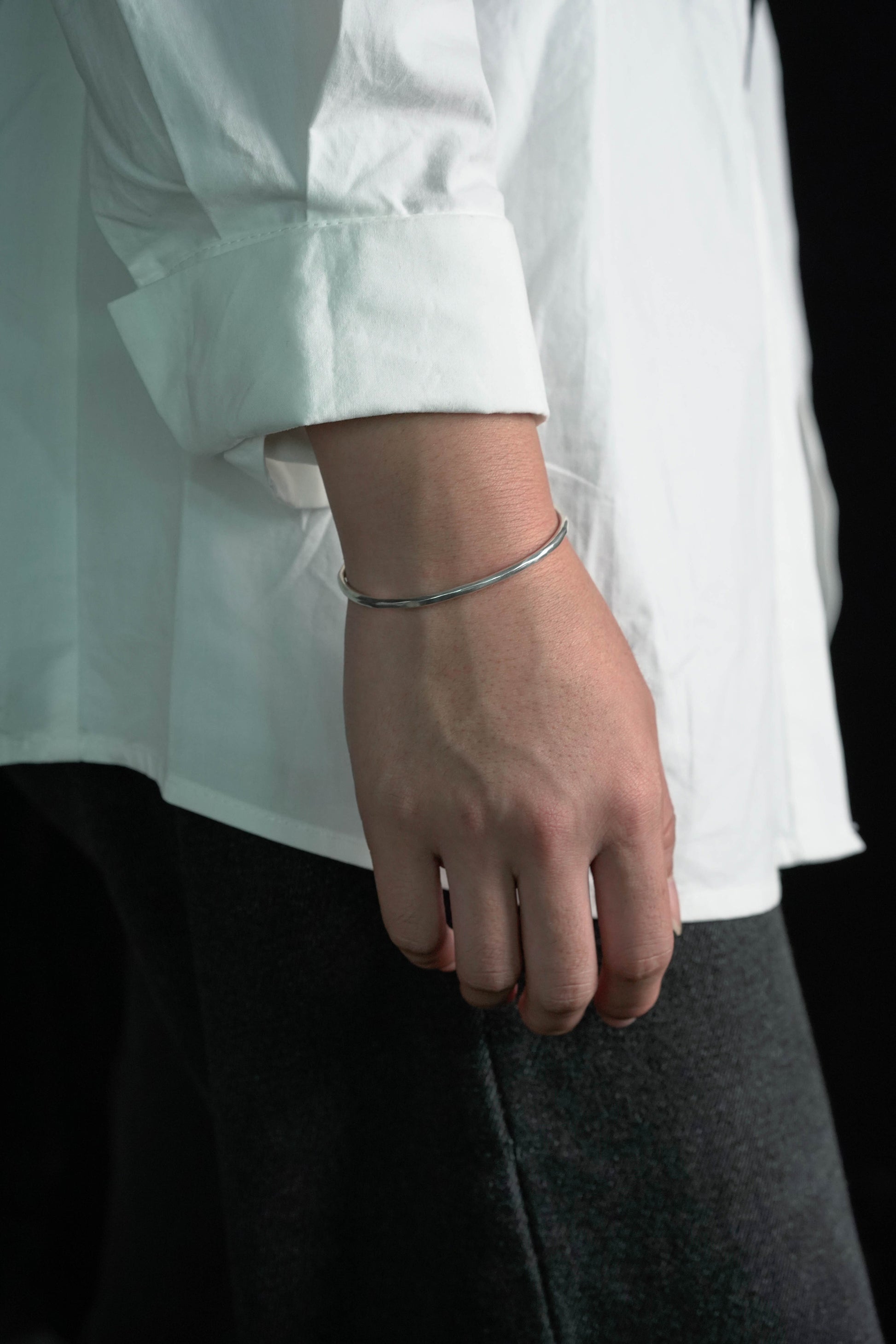 Retro Bangle 925 Sterling Silver