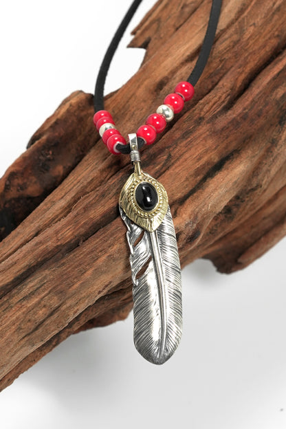 Japan Takahashi Goro Right Feather Necklace Set 