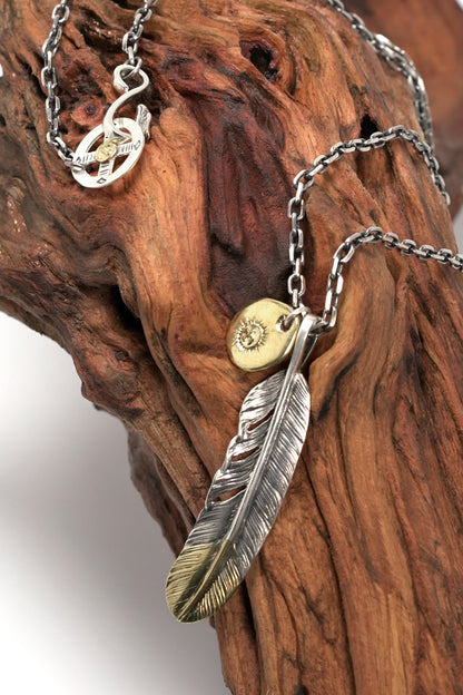 Takahashi Goro Retro Feather Necklace Set