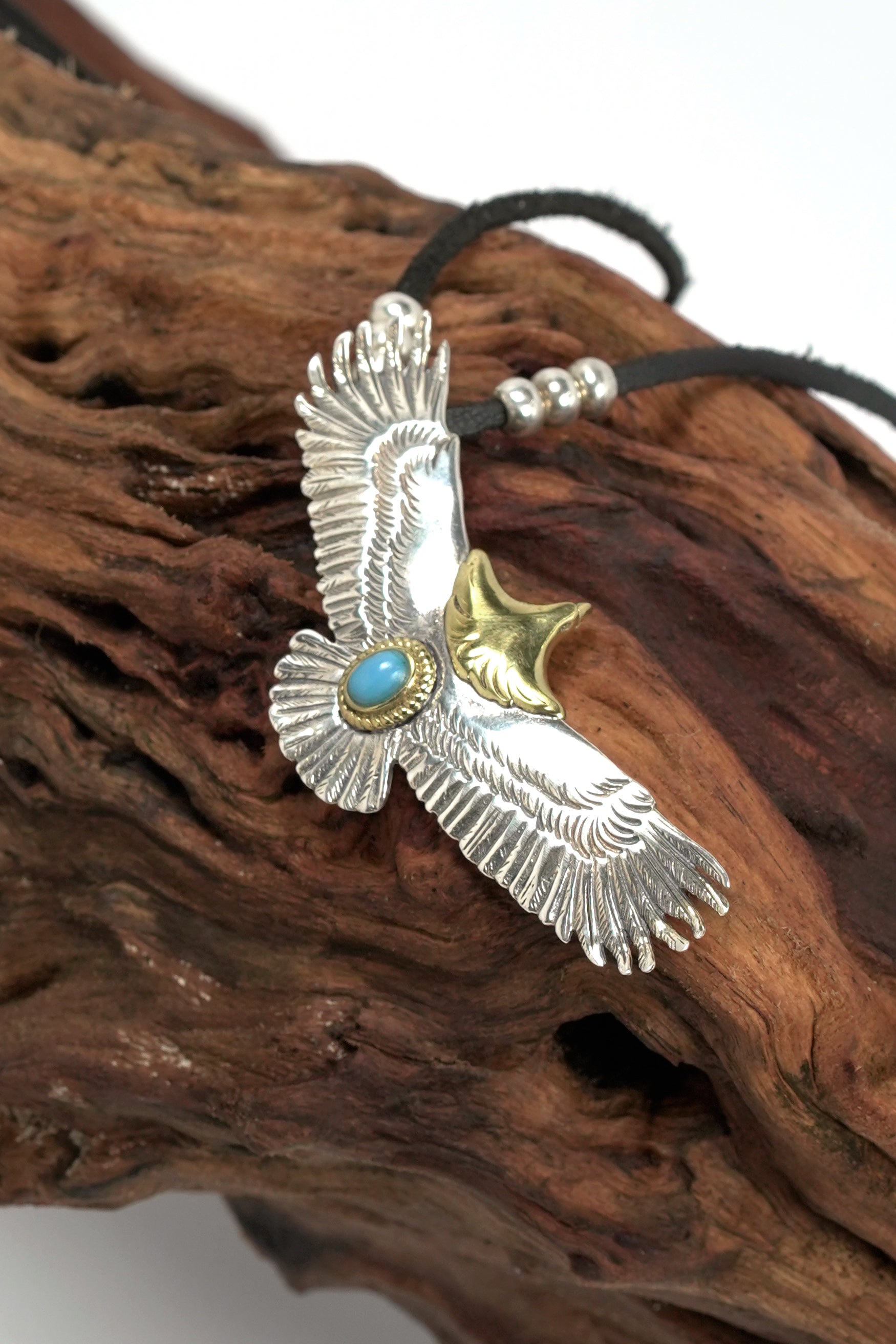 925 Sterling Silver Mens Bracelets Goros Fashion Eagle