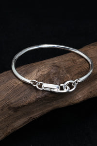 Retro 925 Sterling Silver Simple Bracelet