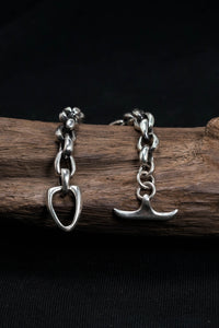 Retro Silver Clasp Buckle Chain Bracelet