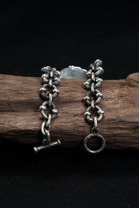 Retro Sterling Silver Chain Bracelet