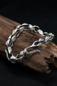 Retro 925 Sterling Silver Chain Bracelet