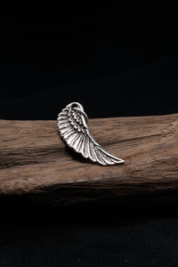 Angel Wing Feather Retro 925 Silver Pendant Takahashi Goro