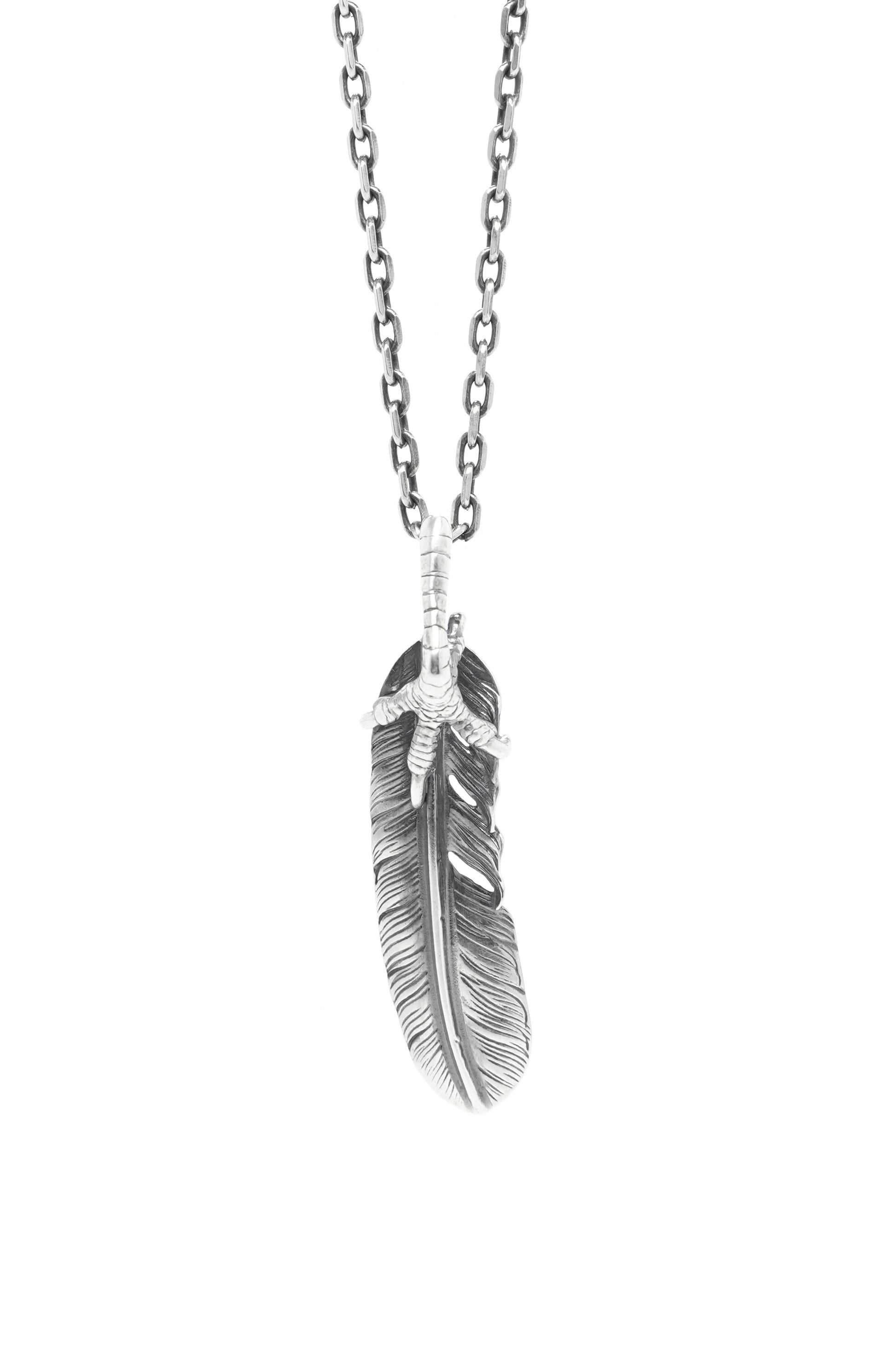 Left Eagle Claw Feather Retro 925 Silver Pendant Takahashi Goro