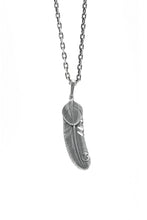 Load image into Gallery viewer, Antique Silver Small Feather Pendant Goro Takahashi
