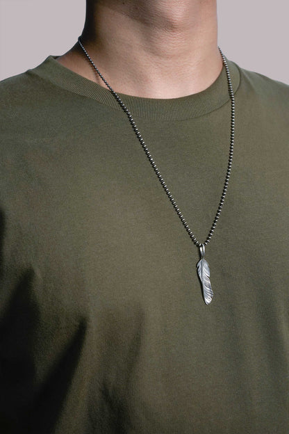 Twisted Leaf Retro 925 Silver Pendant